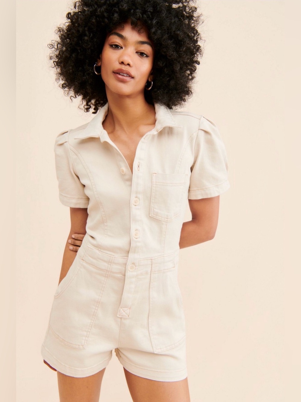 Anthropologie / Pilcro The Kit Utility Romper